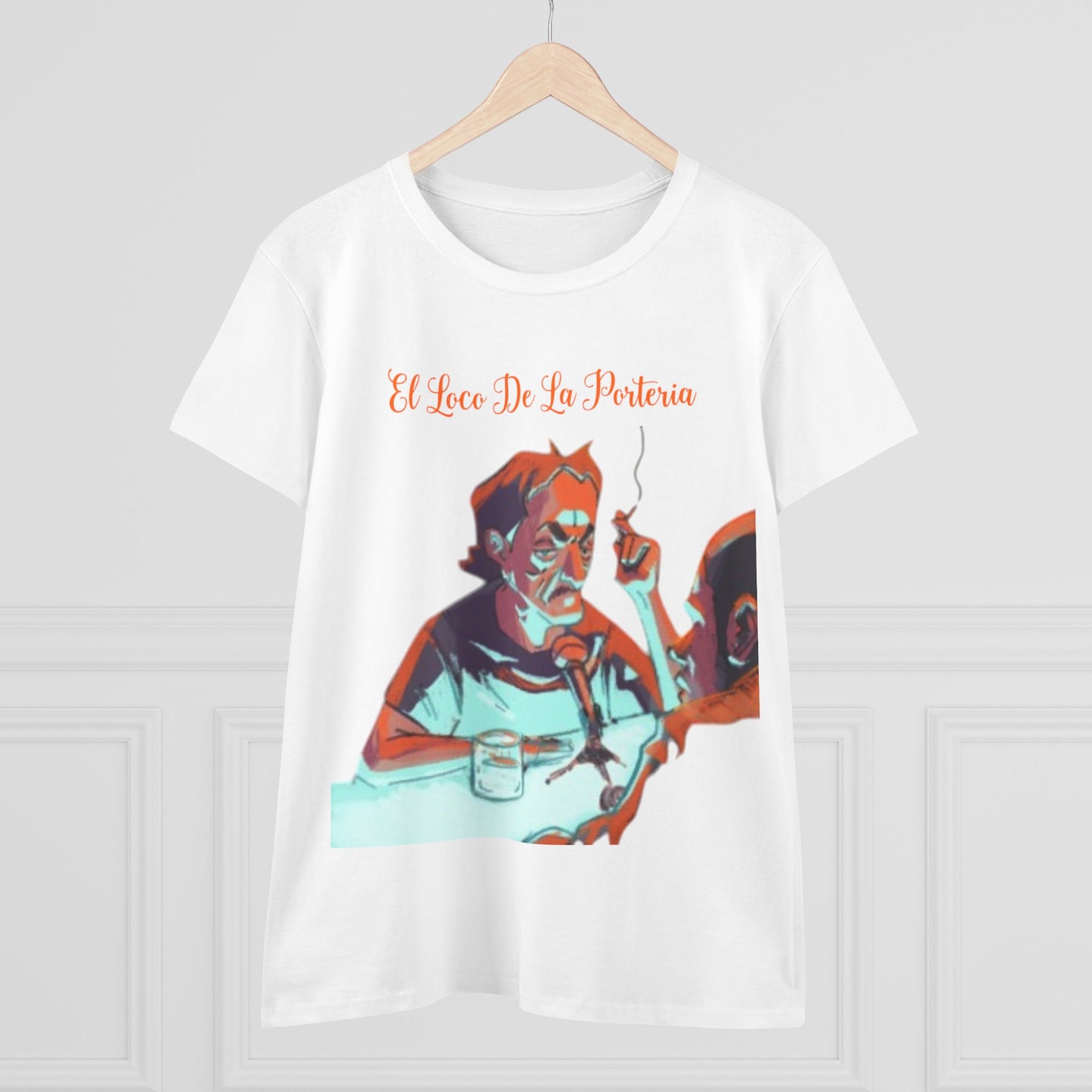 Camiseta gráfica para mujer con diseño de El Loco De La Porteria, estilo vintage