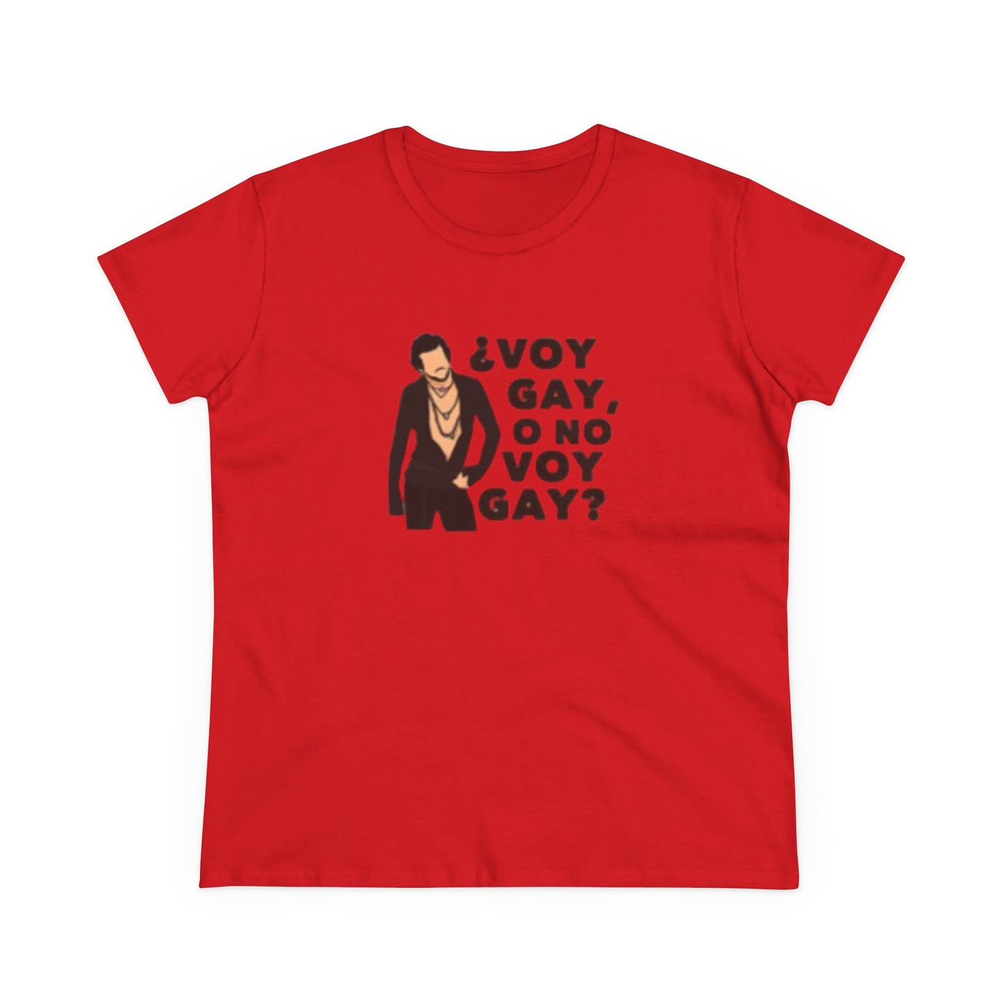 Camiseta personalizada con frase de Carlos "Voy Gay o no Voy Gay"