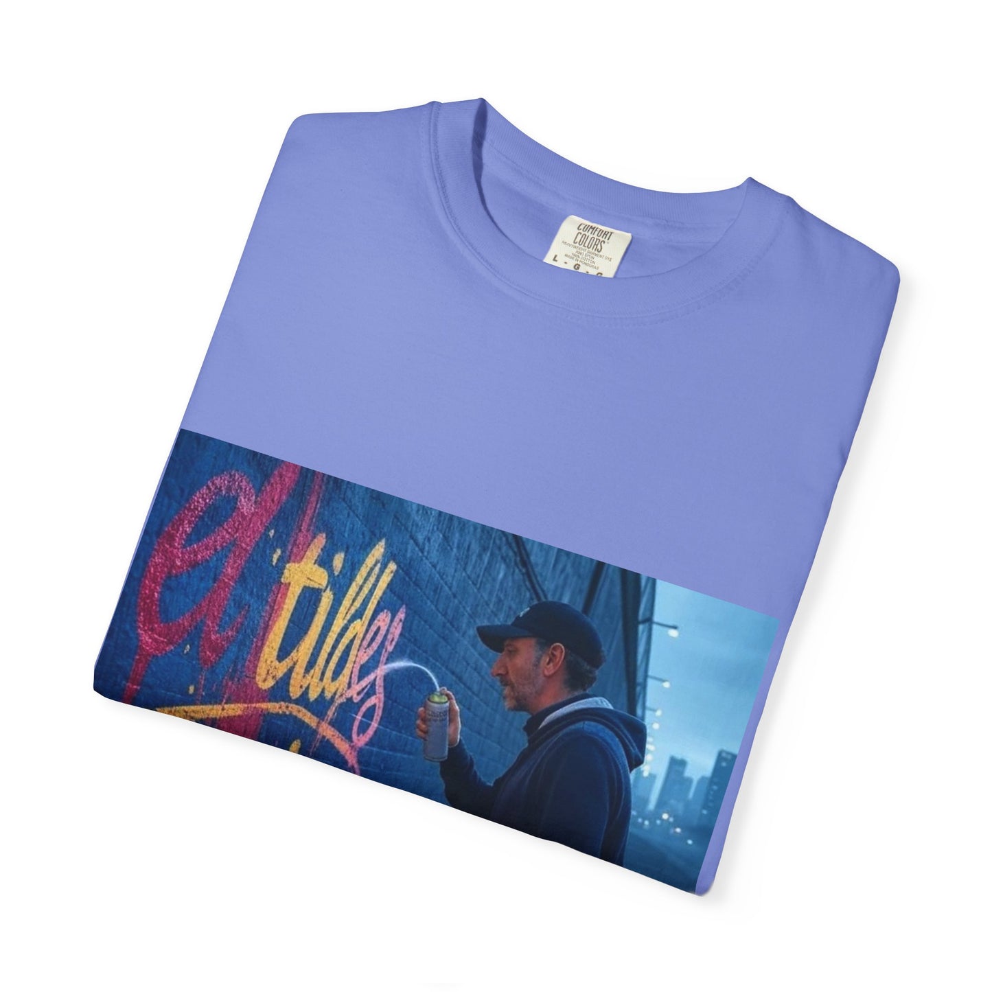 Camiseta de hombre con grafiti urbano, El Tildes estilo vintage