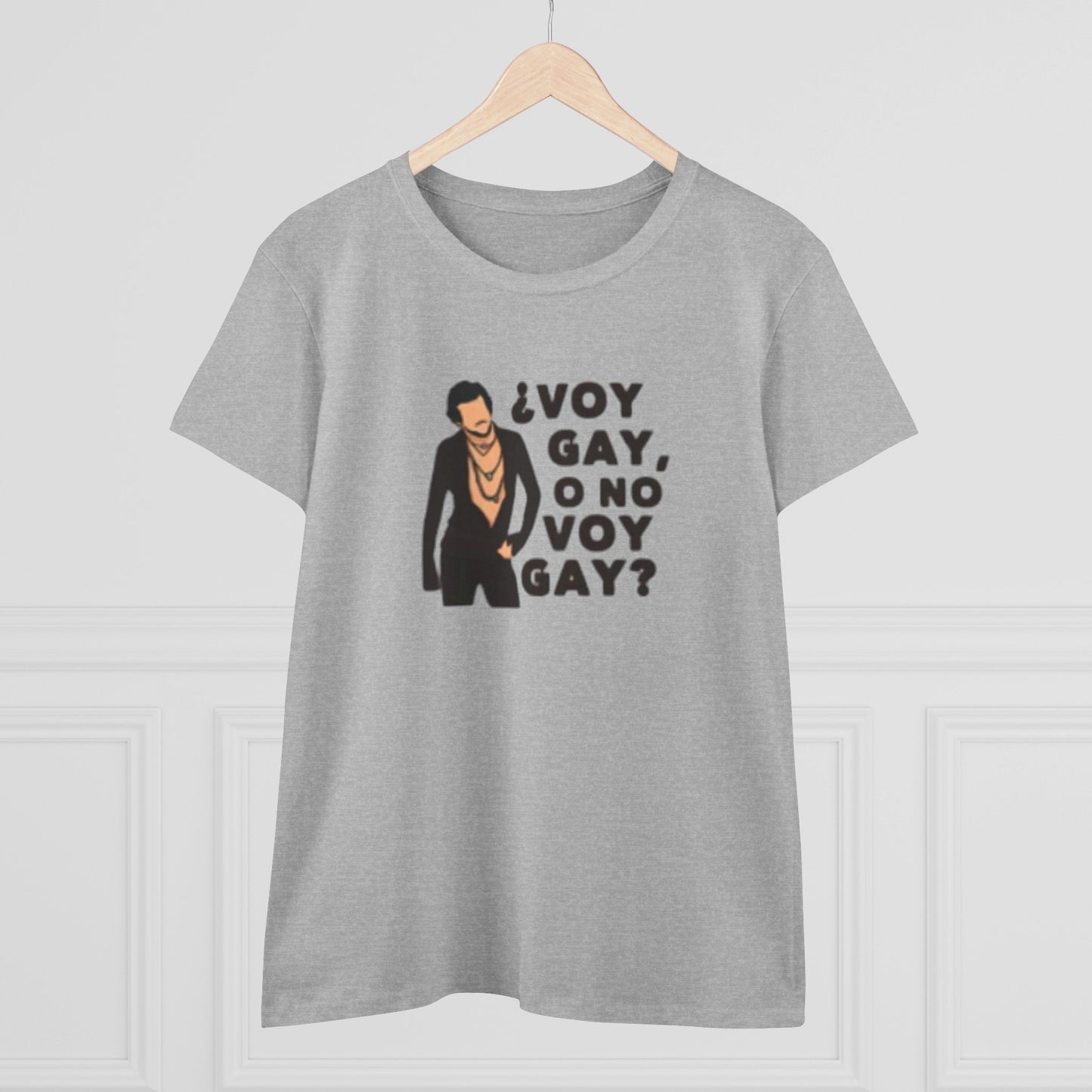 Camiseta personalizada con frase de Carlos "Voy Gay o no Voy Gay"