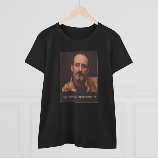 Camiseta de algodón con cita artística,1000 juntas un presidente estilo Vintage