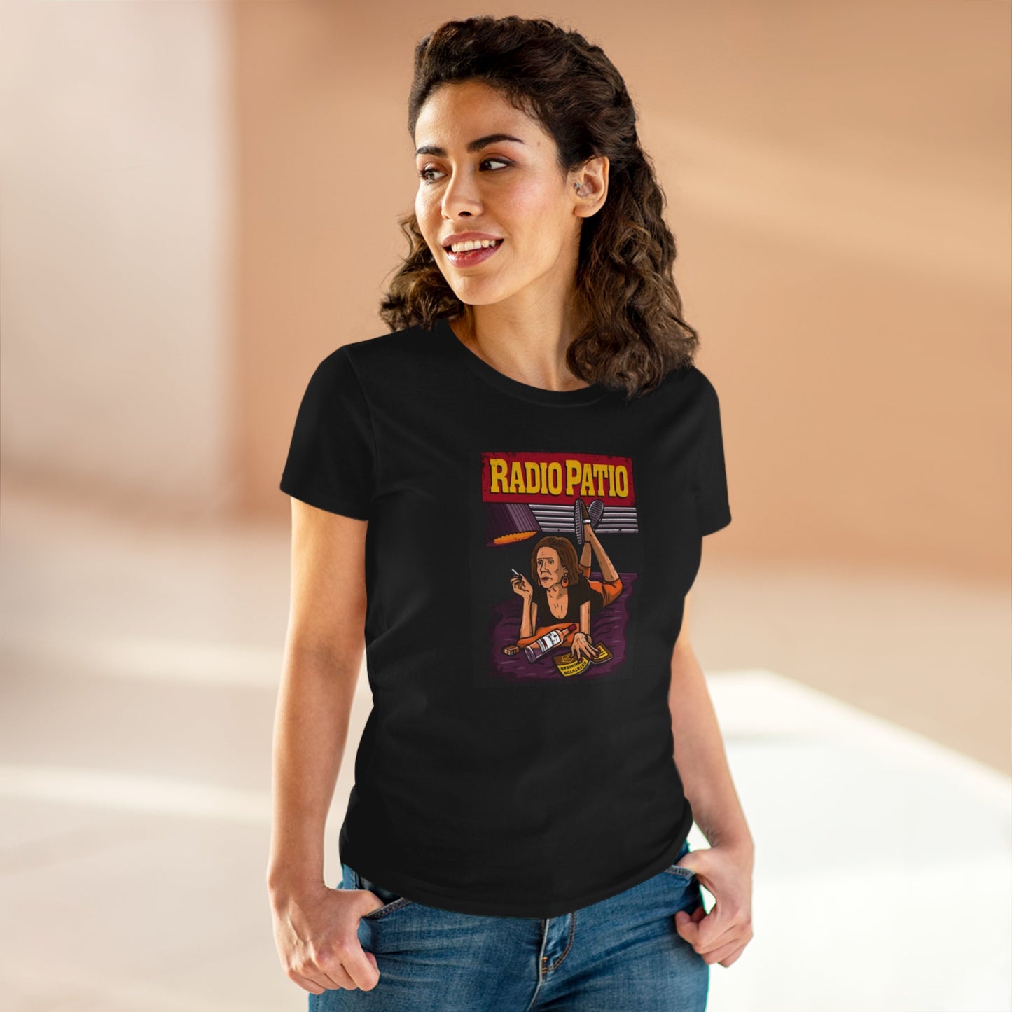 Camiseta Estilo Retro Personalizada "Marisa de Radio Patio" Estilo Vintage