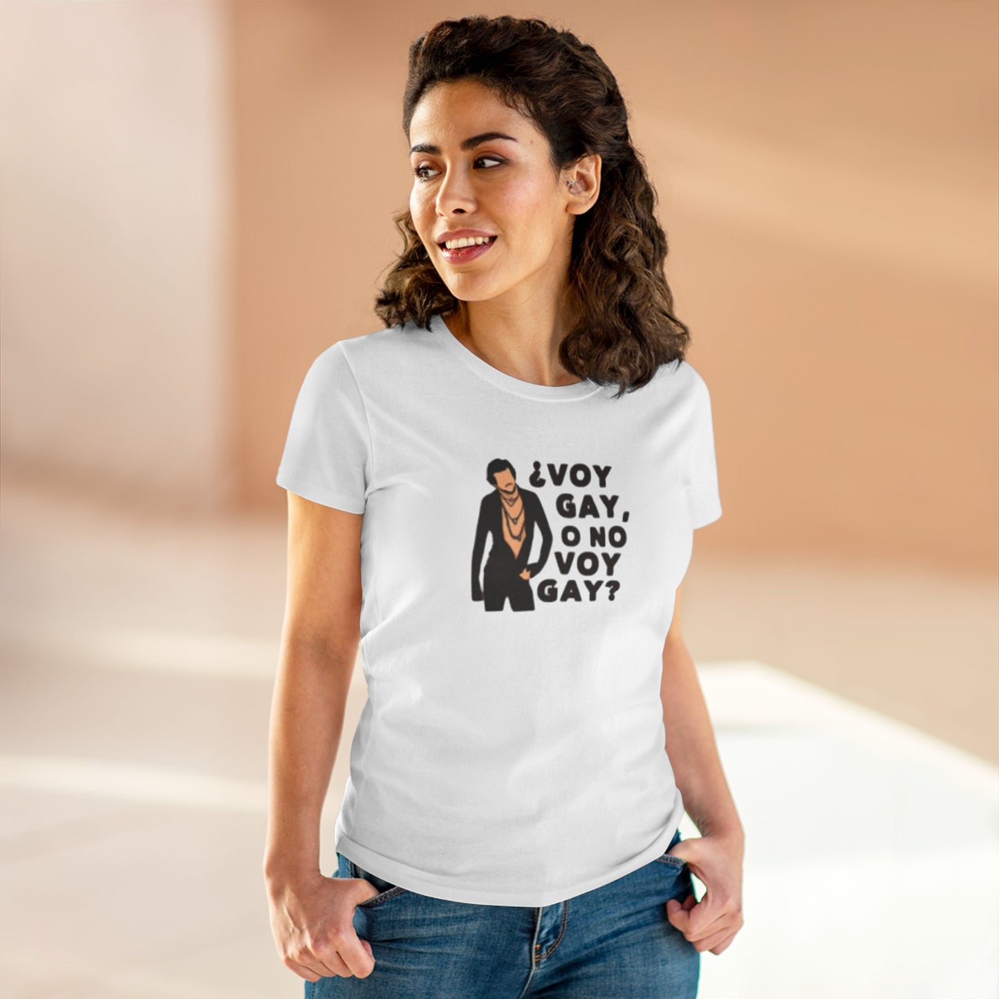 Camiseta personalizada con frase de Carlos "Voy Gay o no Voy Gay"