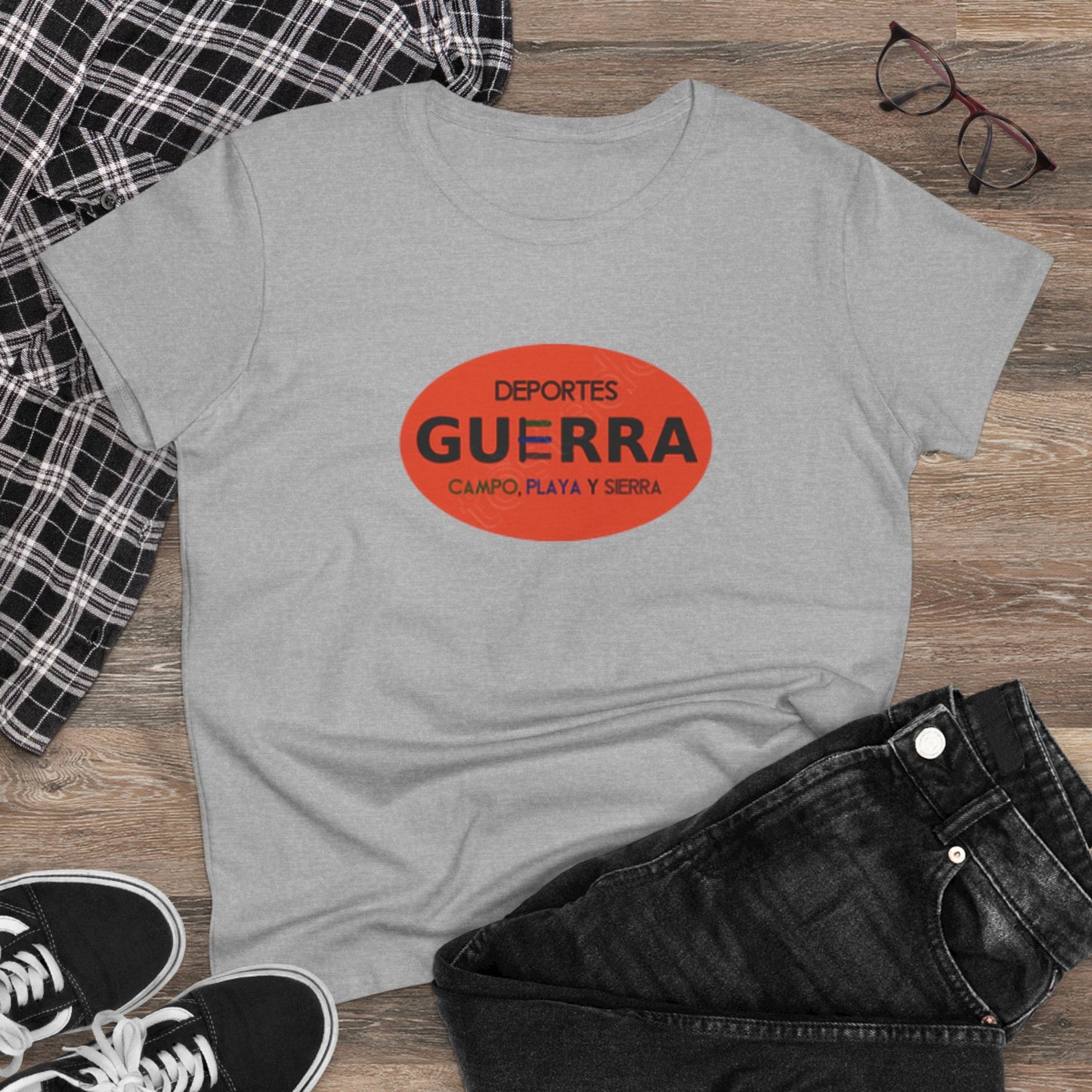 Camiseta para Mujeres de "Deportes Guerra" estilo Vintage