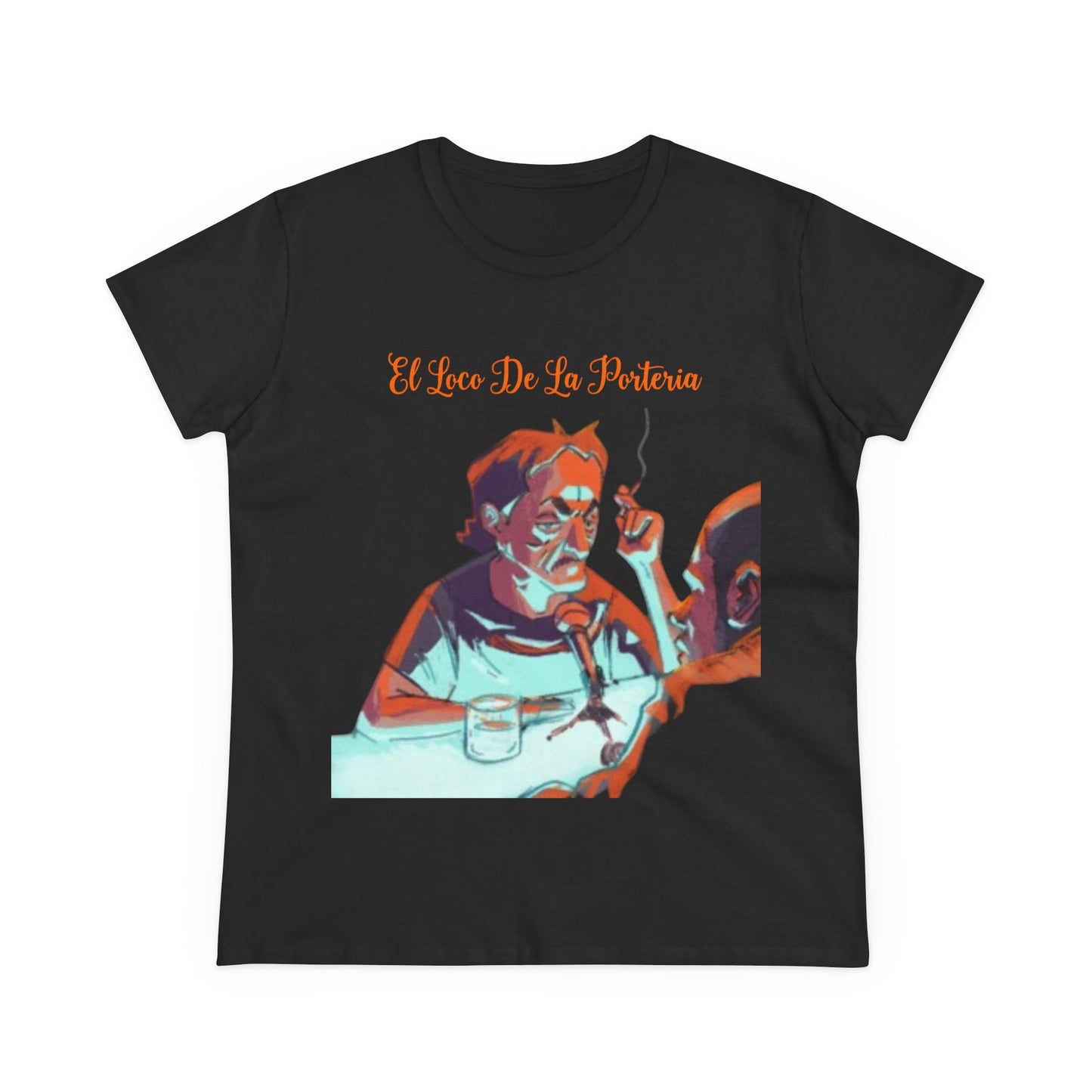 Camiseta gráfica para mujer con diseño de El Loco De La Porteria, estilo vintage