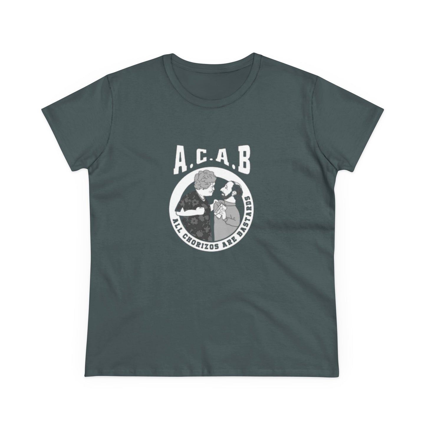 Camiseta de algodón de peso medio para mujer "todos los chorizos son unos bastardos. estilo vintage