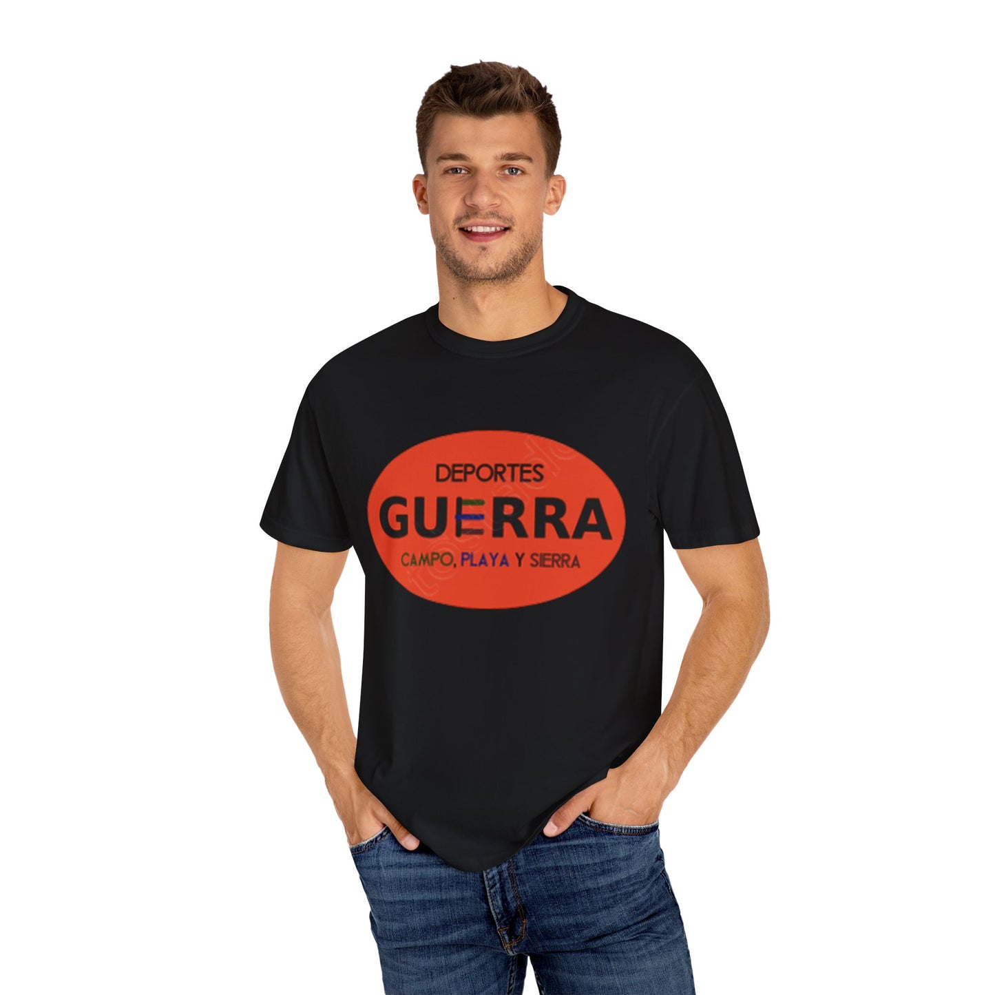 Camiseta con frase "Deportes Guerra" Estilo Vintage