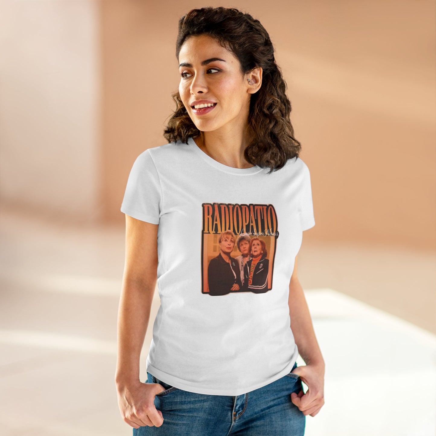 Camiseta estilo Retro de Radio Patio para mujeres, Vintage