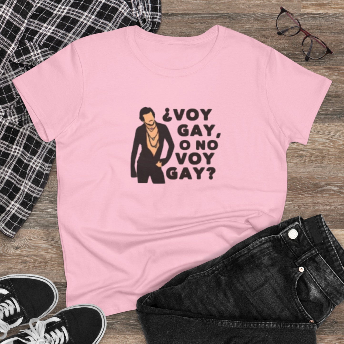 Camiseta personalizada con frase de Carlos "Voy Gay o no Voy Gay"