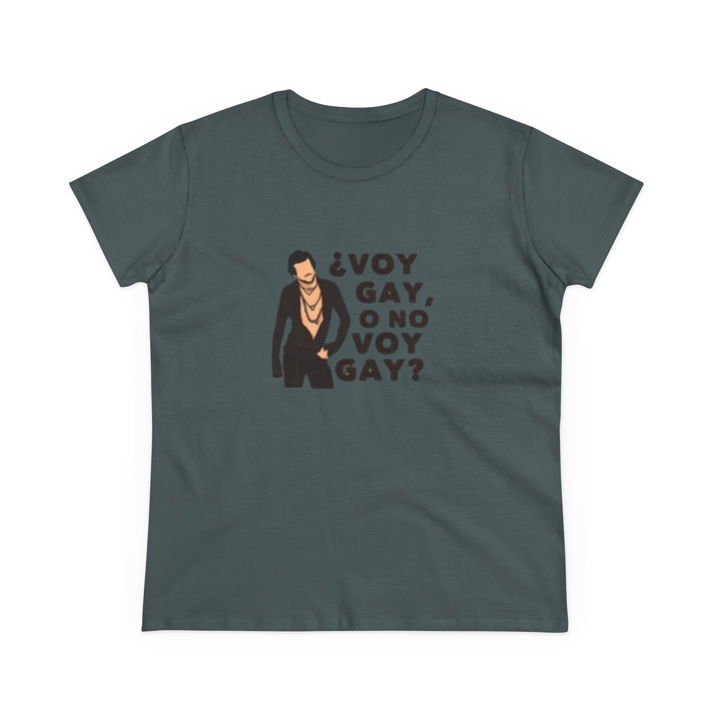 Camiseta Con Frase Personalziada de Carlos Aqui no hay quien viva "Voy Gay o no Voy Gay