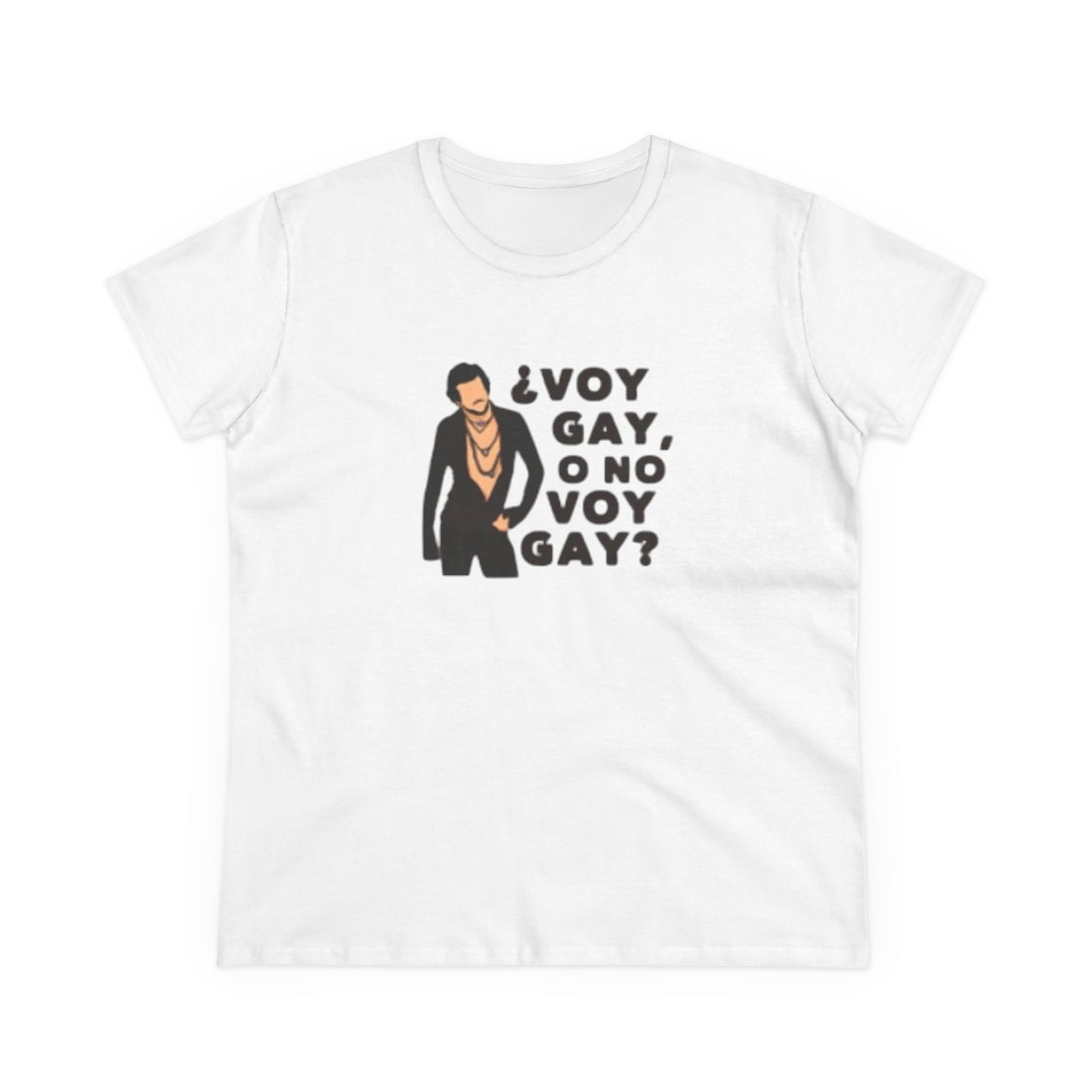 Camiseta personalizada con frase de Carlos "Voy Gay o no Voy Gay"