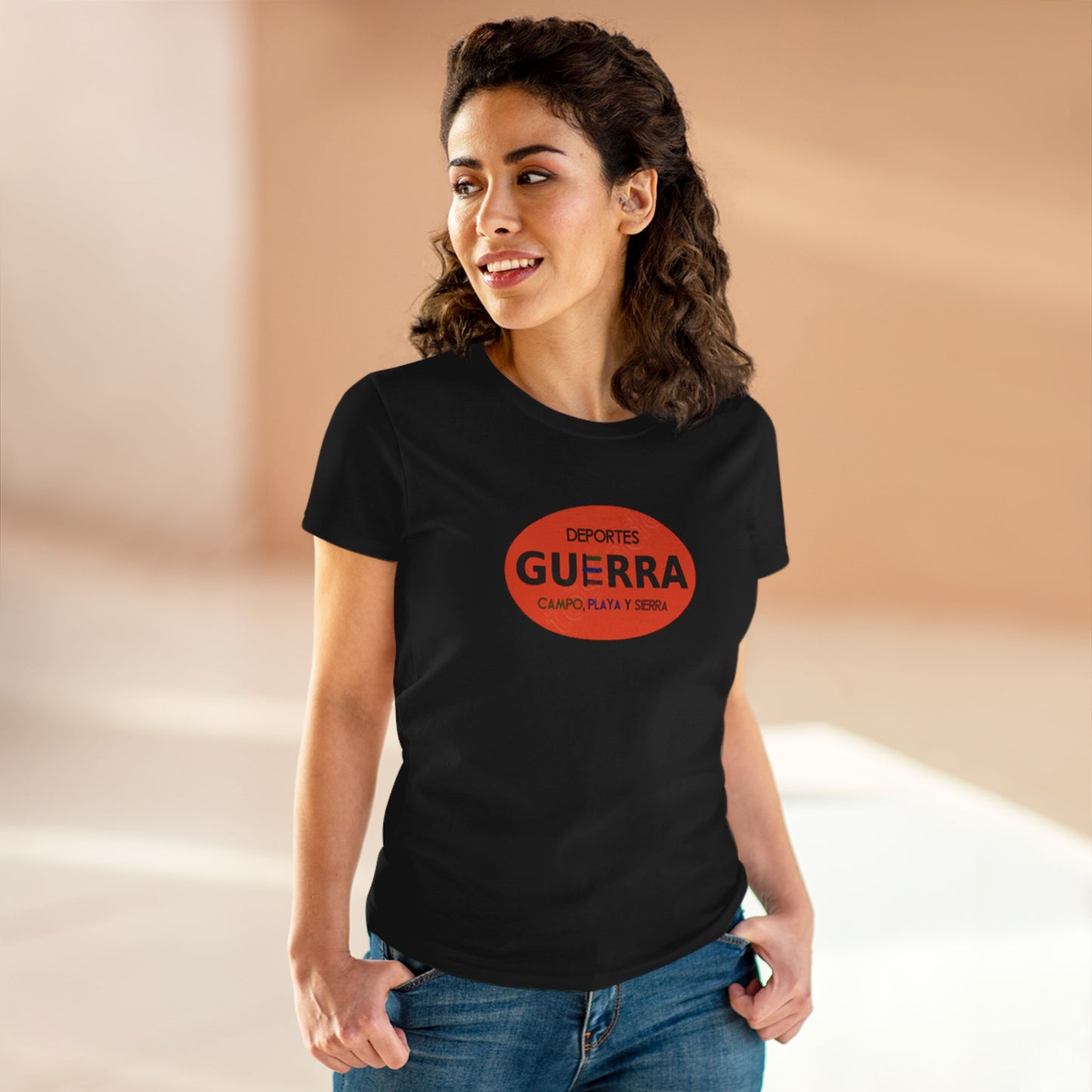 Camiseta para Mujeres de "Deportes Guerra" estilo Vintage