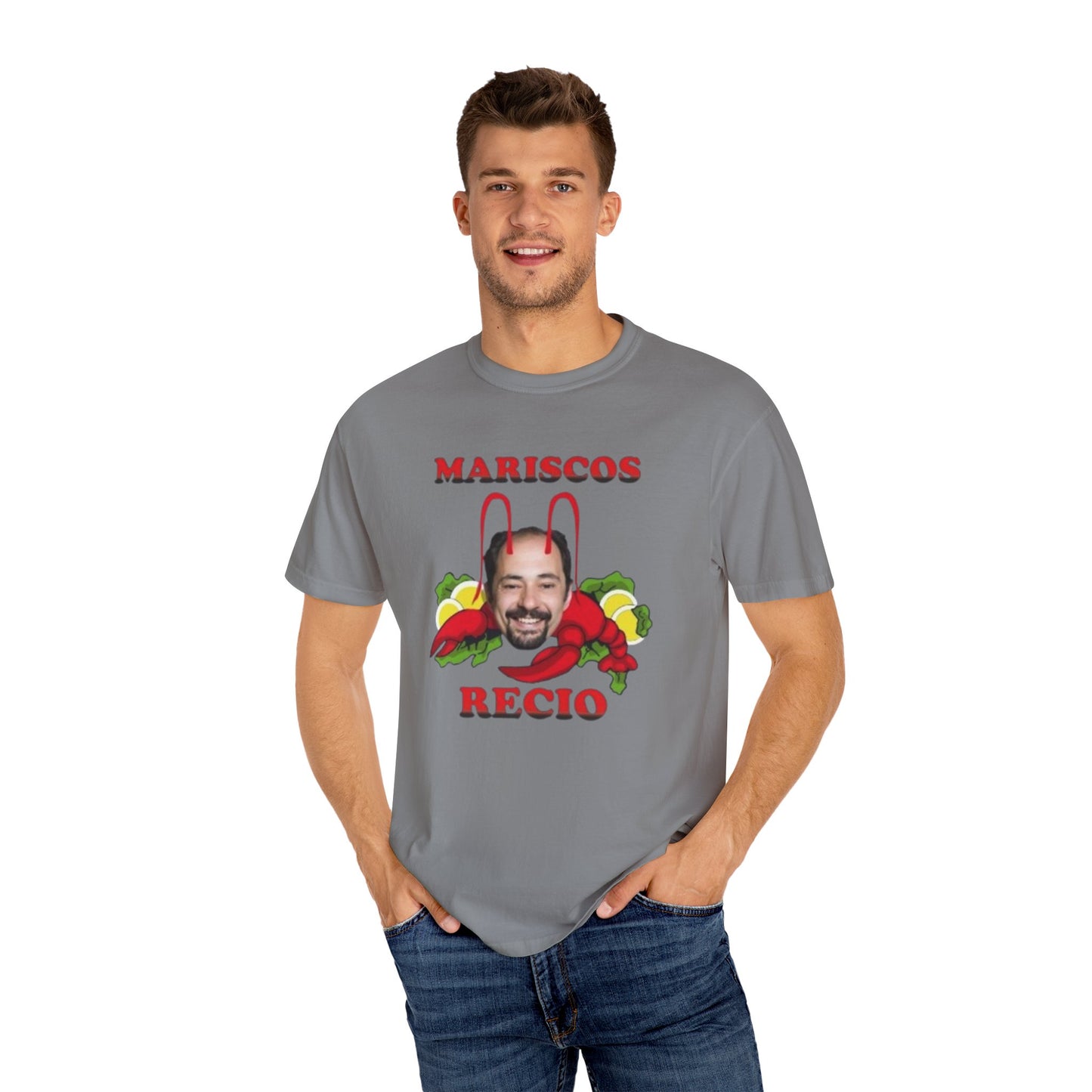 Camiseta con frase de "Mariscos Recio" Estilo Vintage