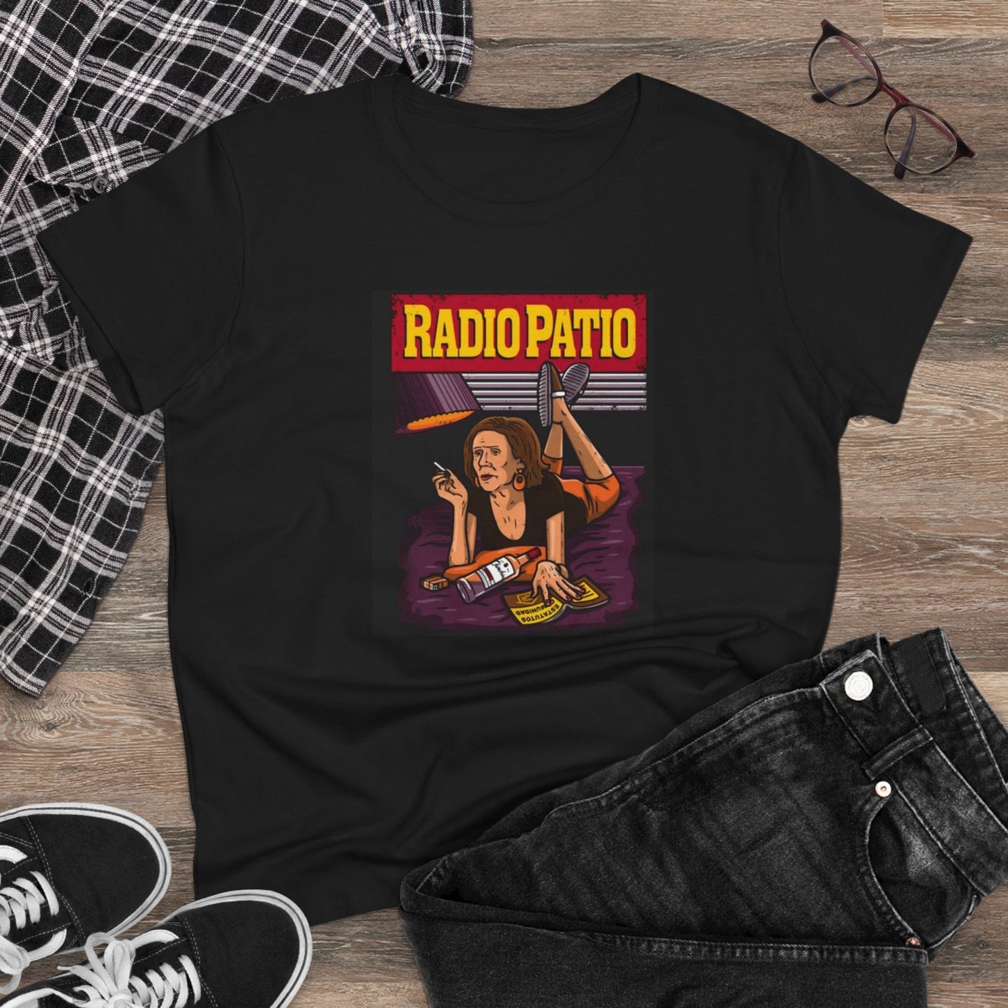Camiseta Estilo Retro Personalizada "Marisa de Radio Patio" Estilo Vintage