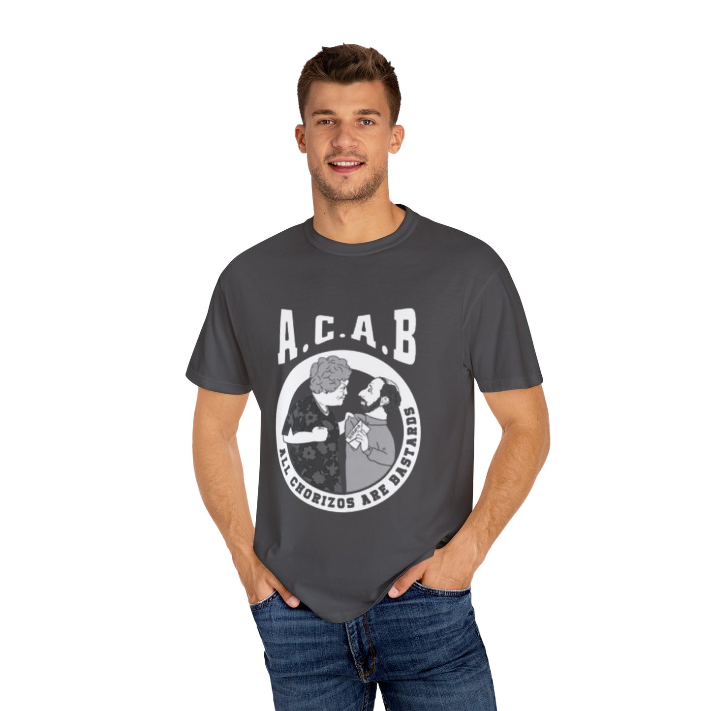 Camiseta con frase "todos los chorizos son unos bastardos, para hombres estilo vintage