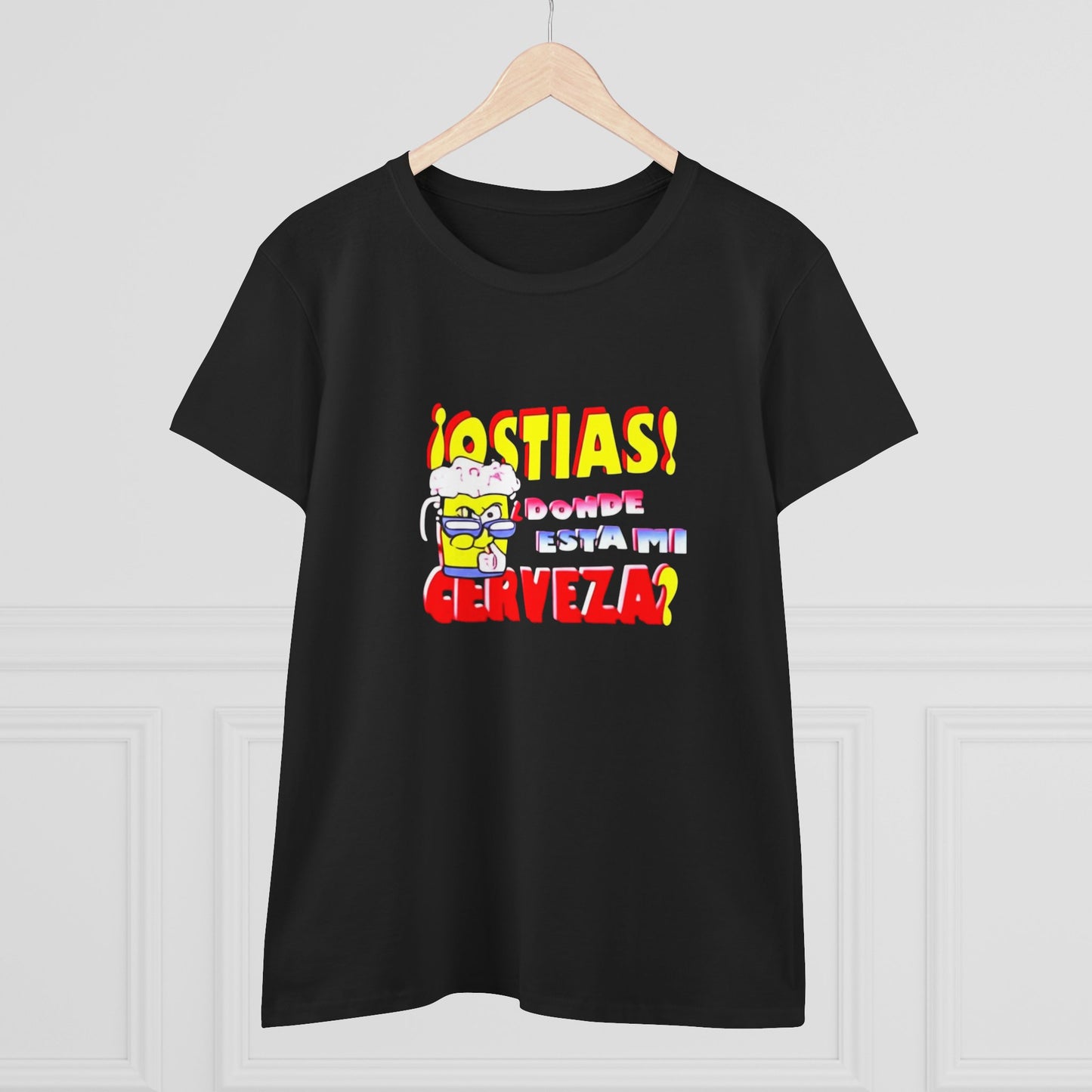 Camiseta gráfica divertida, Con frase de Vicente de la que se avecina "Ostias Donde Esta Mi Cerveza"
