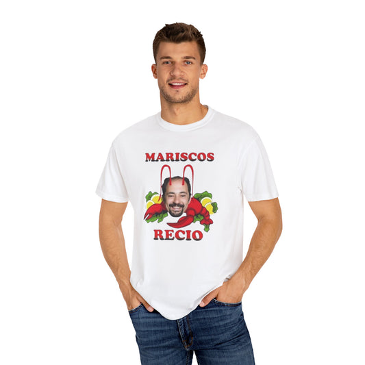 Camiseta con frase de "Mariscos Recio" Estilo Vintage