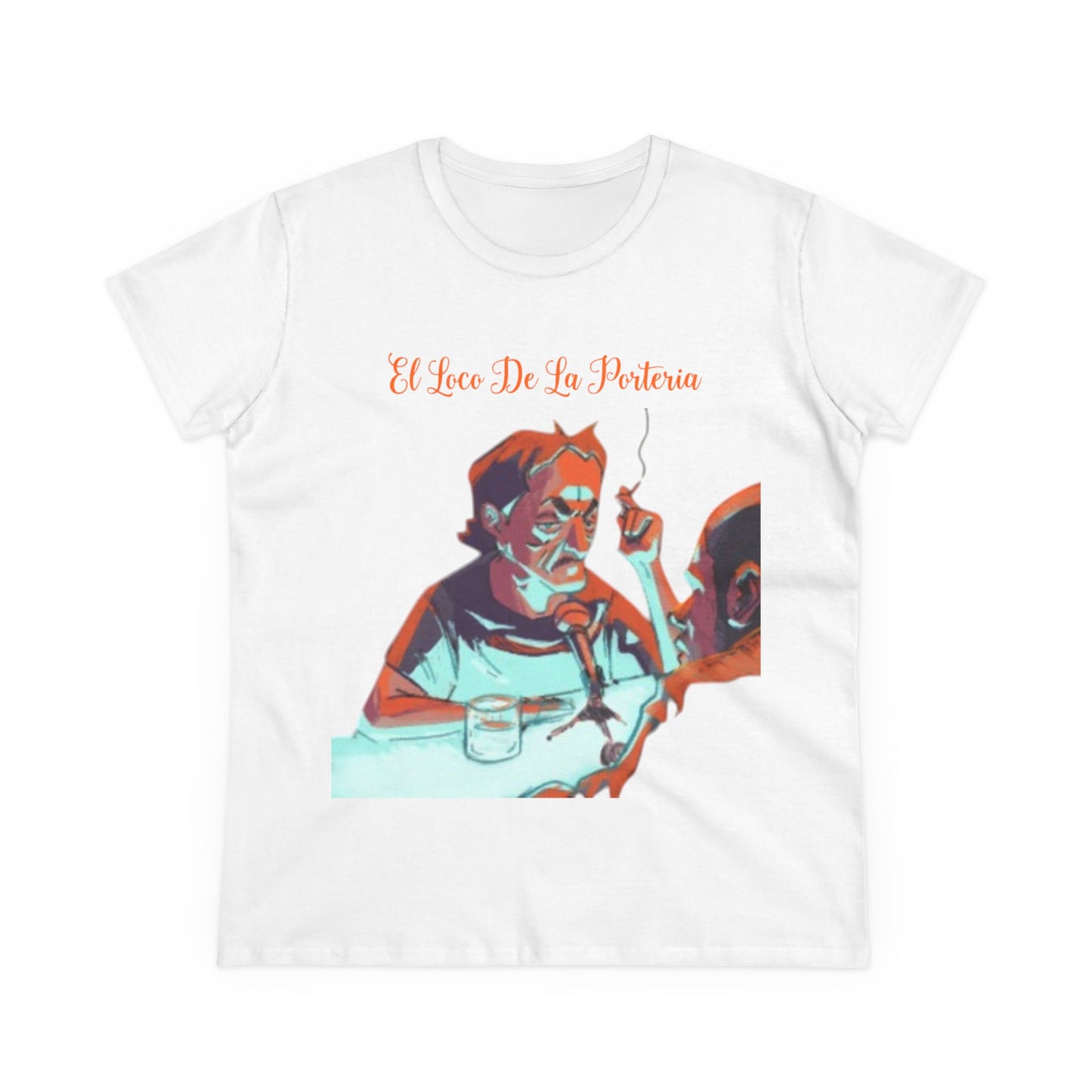 Camiseta gráfica para mujer con diseño de El Loco De La Porteria, estilo vintage