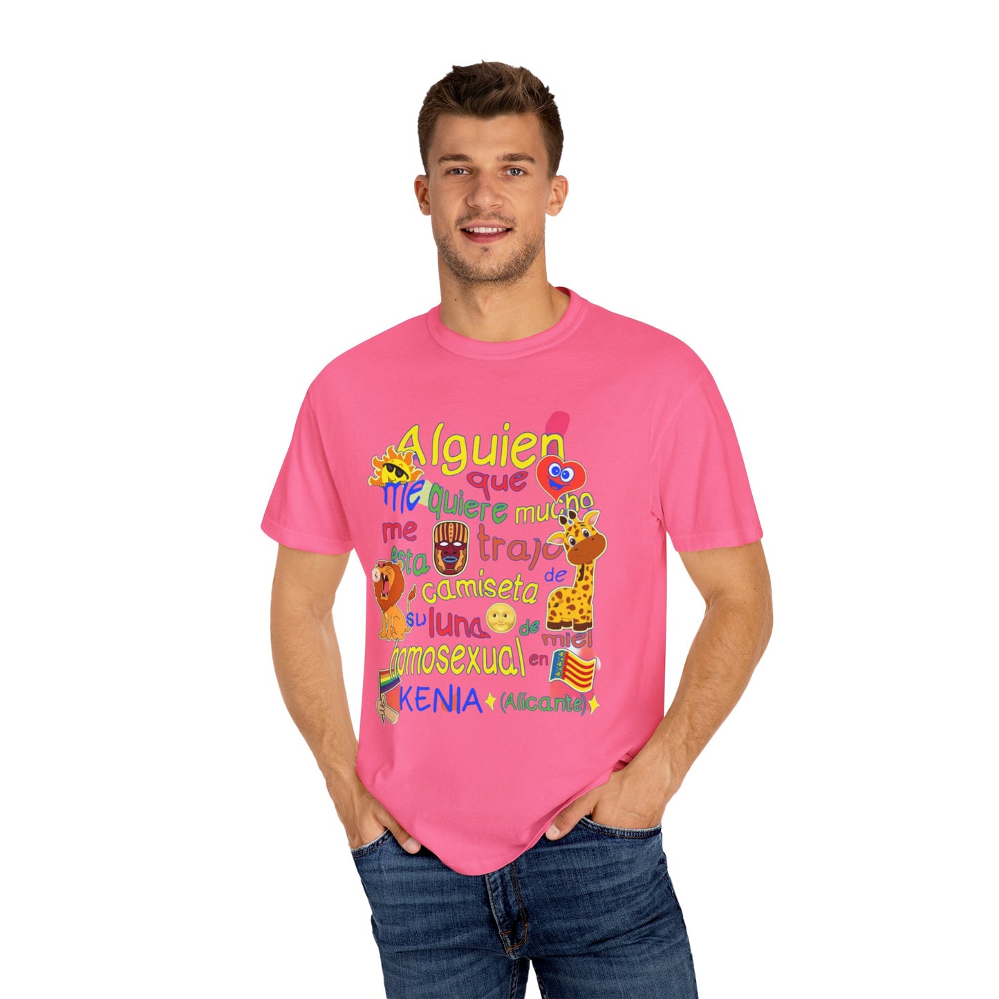 Camiseta personalizada para hombre "Luna De Miel En Kenia" Estilo Vintage