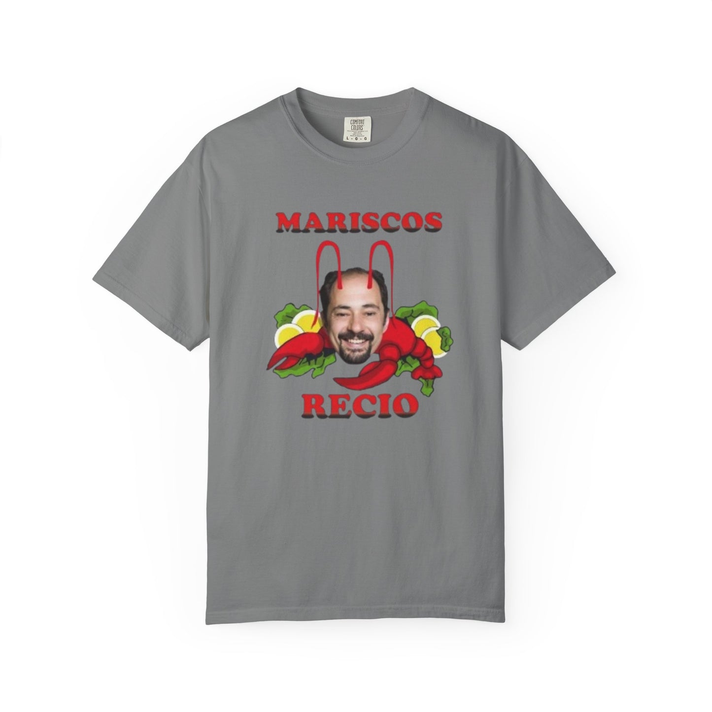 Camiseta con frase de "Mariscos Recio" Estilo Vintage