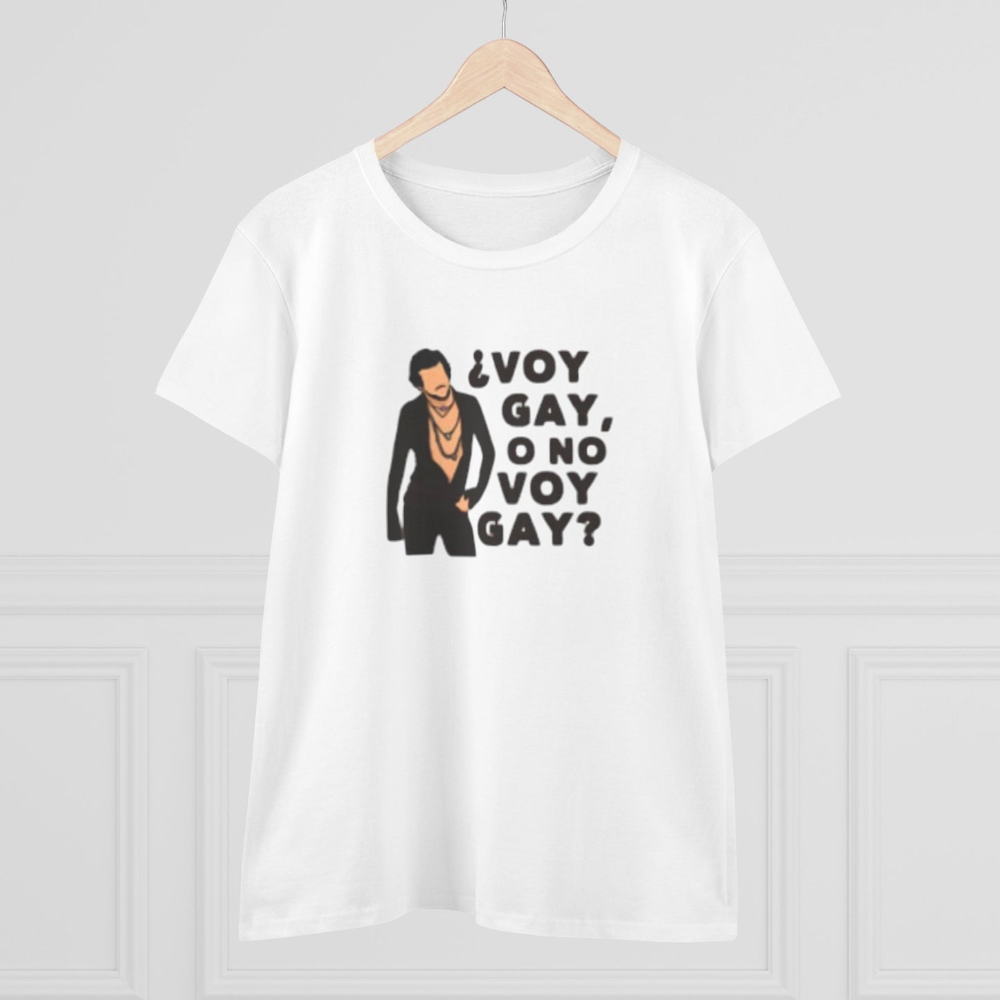 Camiseta personalizada con frase de Carlos "Voy Gay o no Voy Gay"