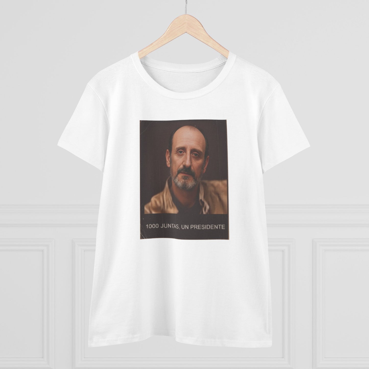 Camiseta de algodón con cita artística,1000 juntas un presidente estilo Vintage