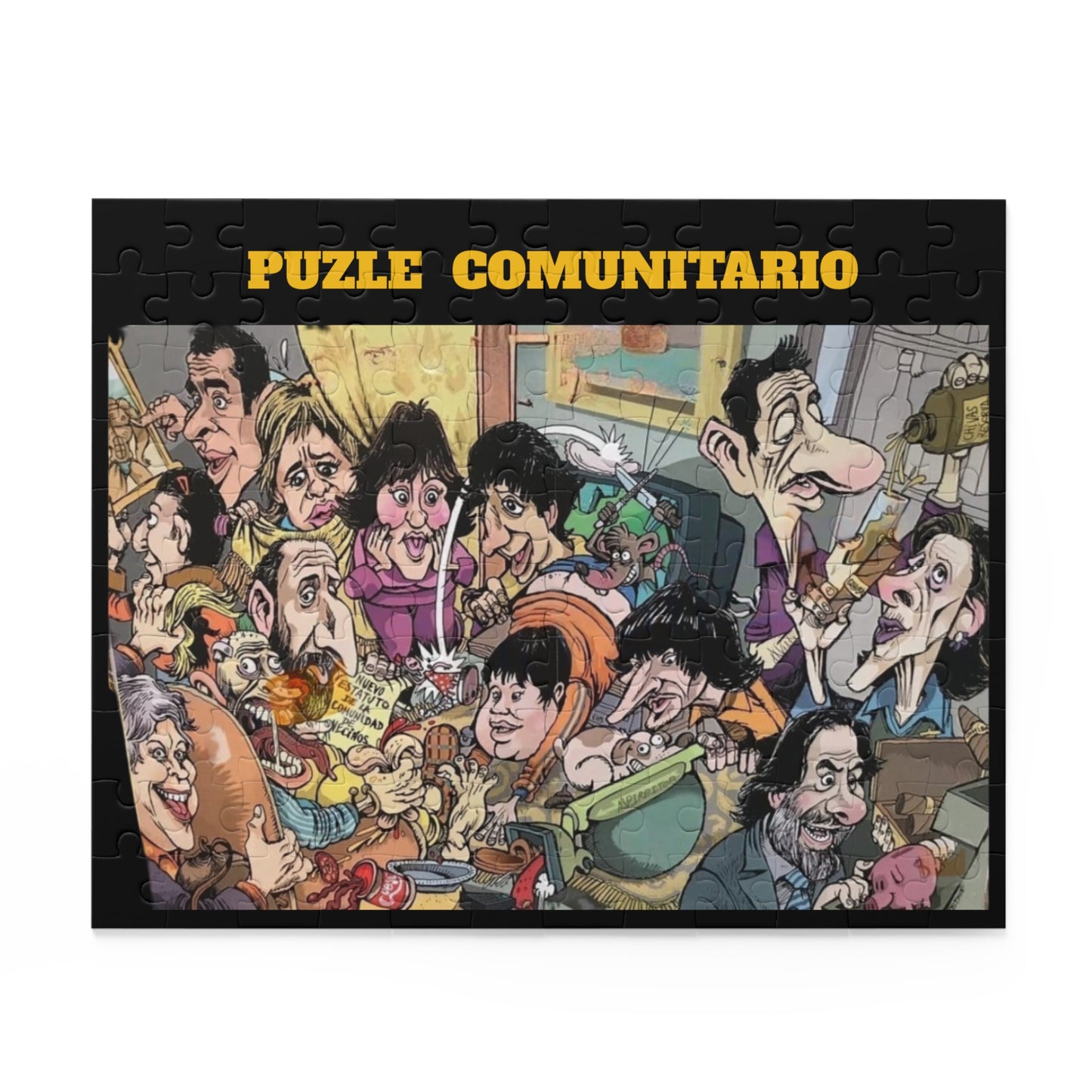 Arte de rompecabezas comunitario: divertido juego familiar de 120, 252 y 500 piezas para reuniones, festividades, regalos y actividades de ocio.