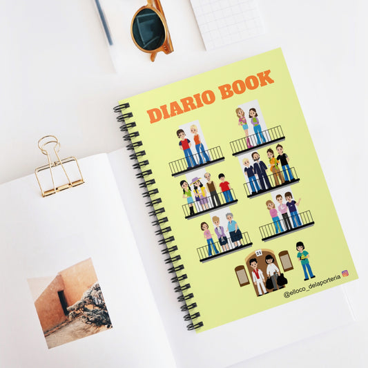 Cuaderno espiral: diario Personalizado con personajes de la Serie Aqui no hay quien viva