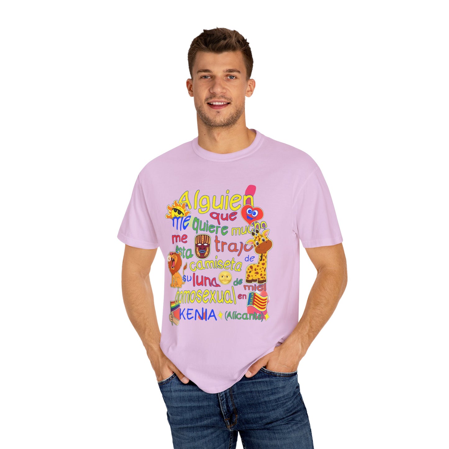 Camiseta personalizada para hombre "Luna De Miel En Kenia" Estilo Vintage