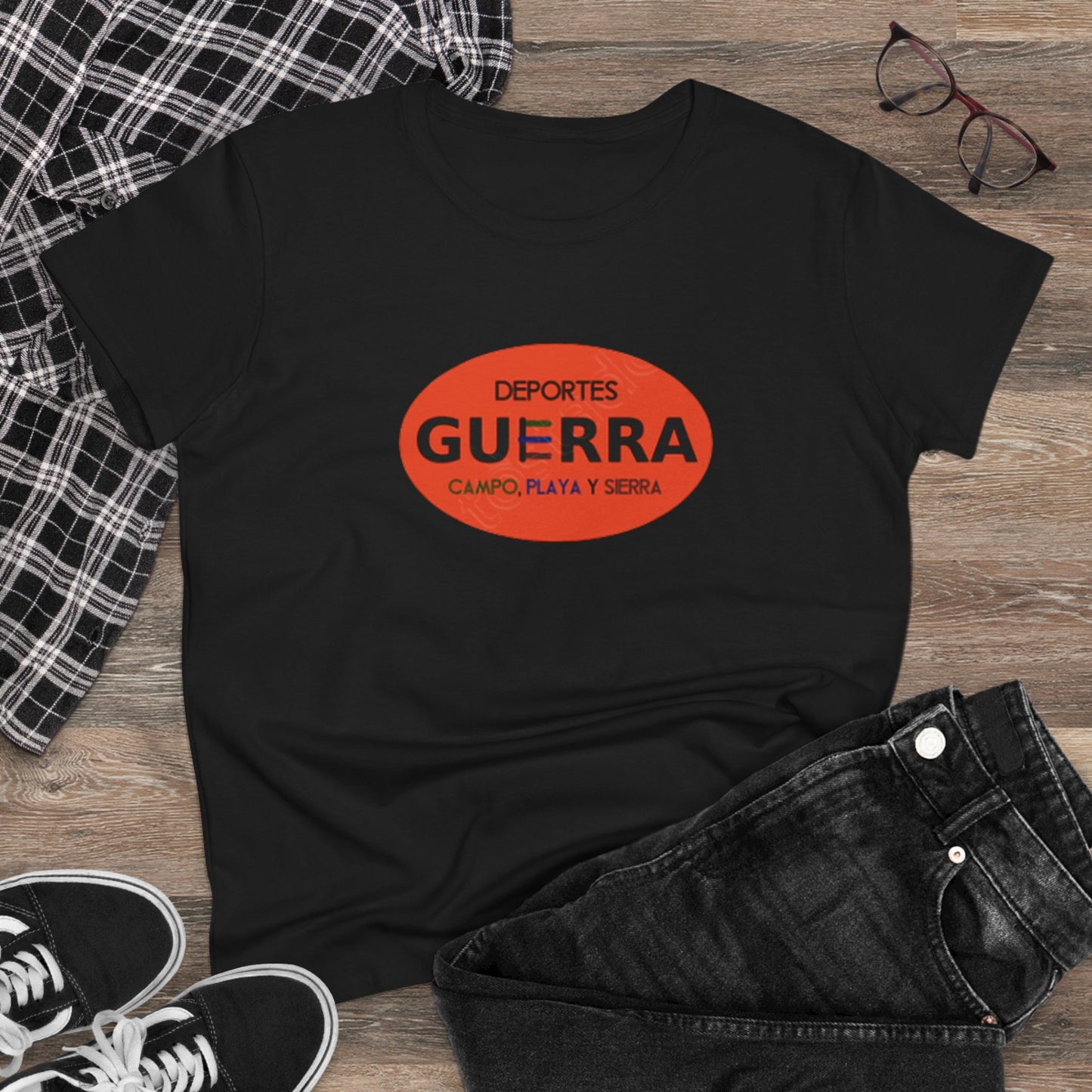 Camiseta para Mujeres de "Deportes Guerra" estilo Vintage