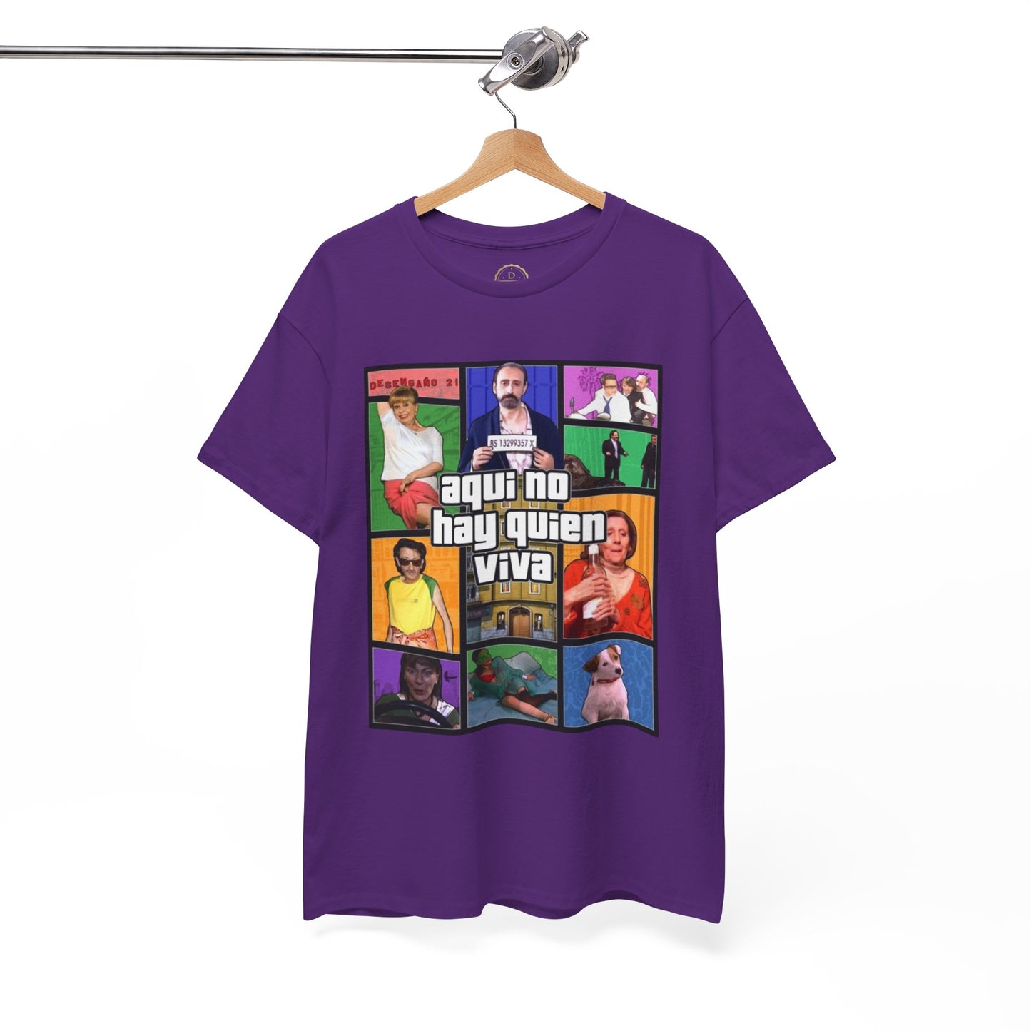 Camiseta Gamer Unisex Aquí no hay quien viva estilo Vintage