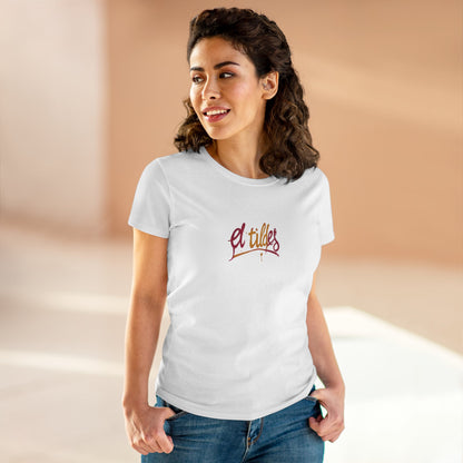 Camiseta elegante para mujer con cita inspiradora "El Tildes" Estilo Vintage