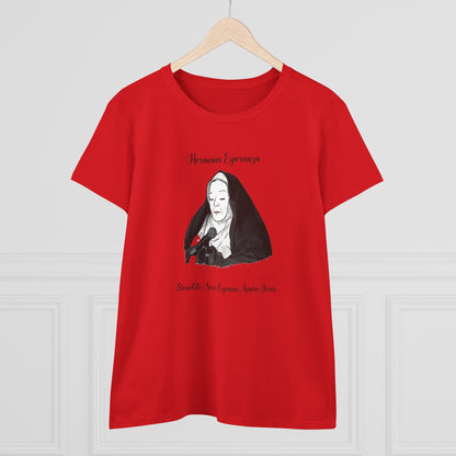 Camiseta para mujer con gráfico de la hermana esperanza estilo vintage