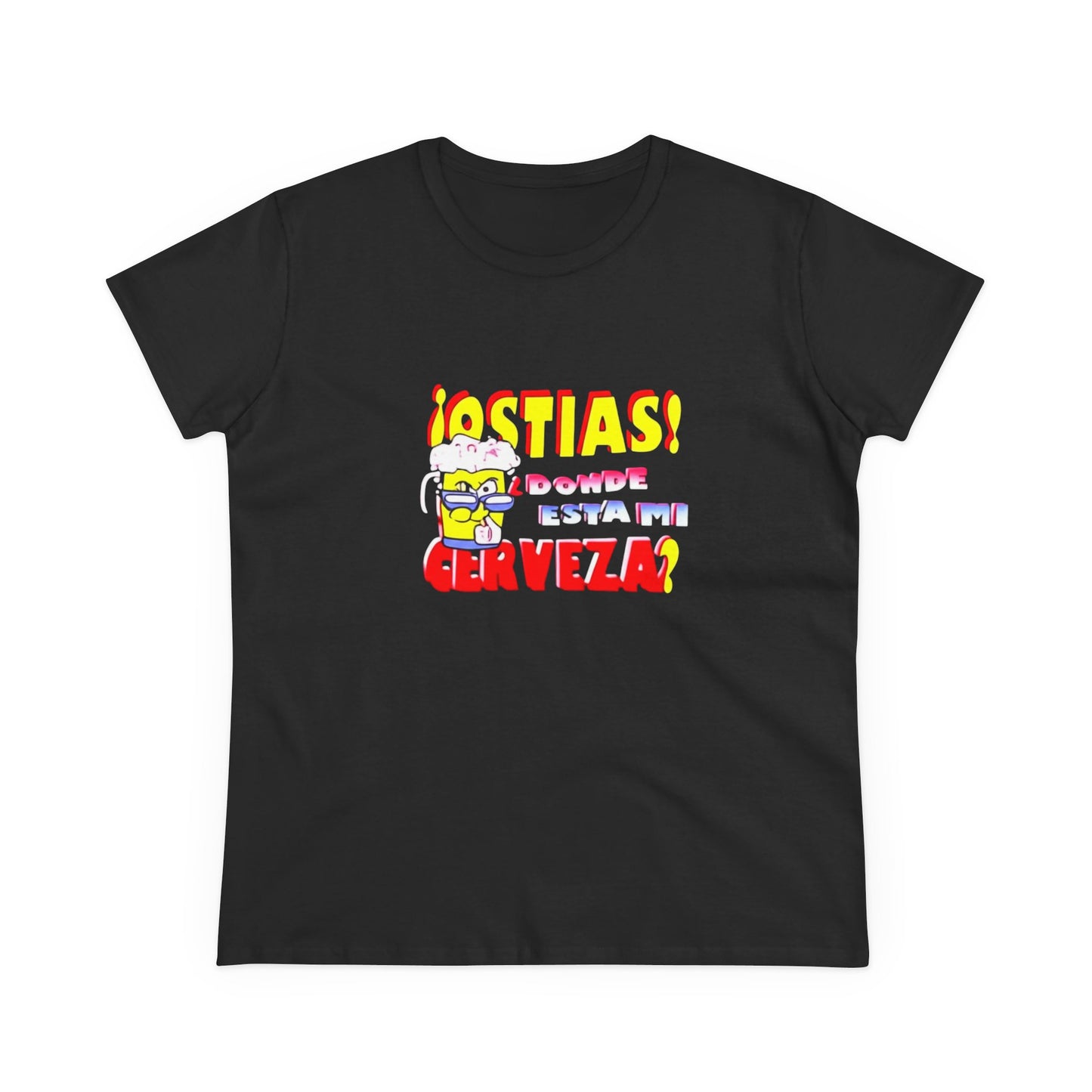Camiseta gráfica divertida, Con frase de Vicente de la que se avecina "Ostias Donde Esta Mi Cerveza"