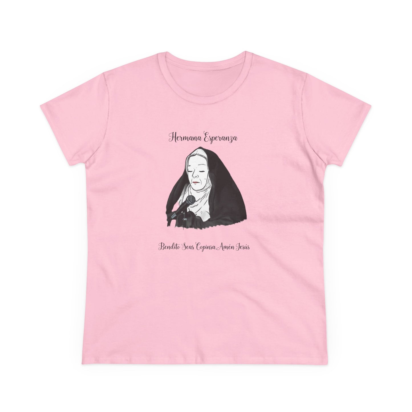 Camiseta para mujer con gráfico de la hermana esperanza estilo vintage