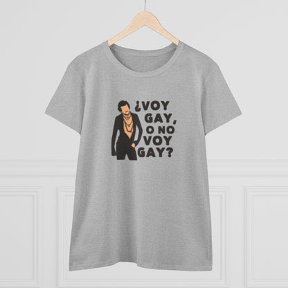 Camiseta personalizada con frase de Carlos "Voy Gay o no Voy Gay"