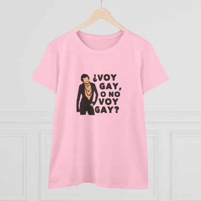 Camiseta Con Frase Personalziada de Carlos Aqui no hay quien viva "Voy Gay o no Voy Gay