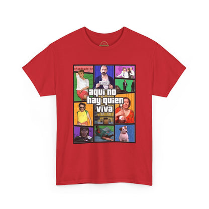 Camiseta Gamer Unisex Aquí no hay quien viva estilo Vintage