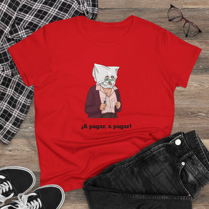 Camiseta Personalizada Doña Fina, ¡A pagar, a pagar! Estilo Vintage