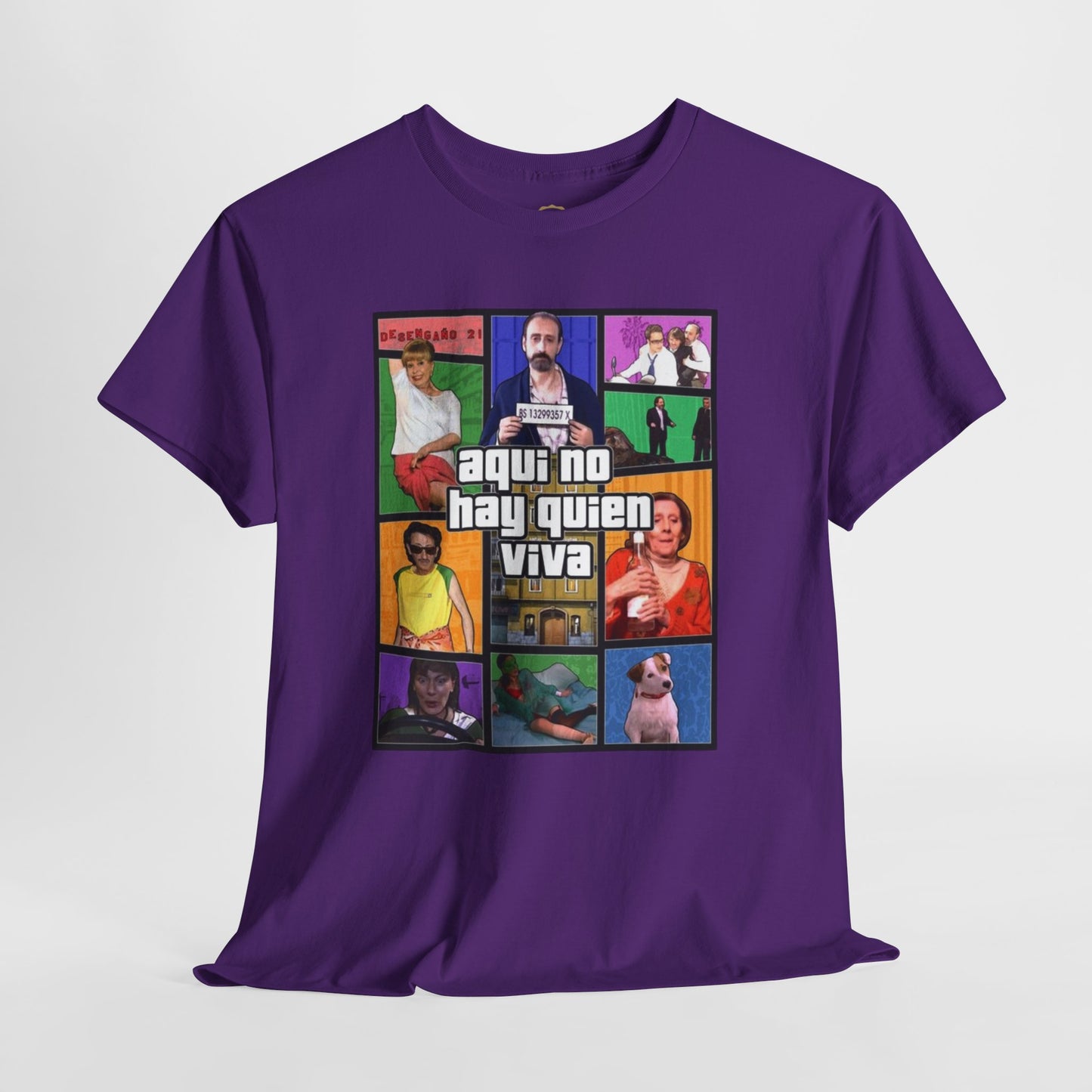 Camiseta Gamer Unisex Aquí no hay quien viva estilo Vintage