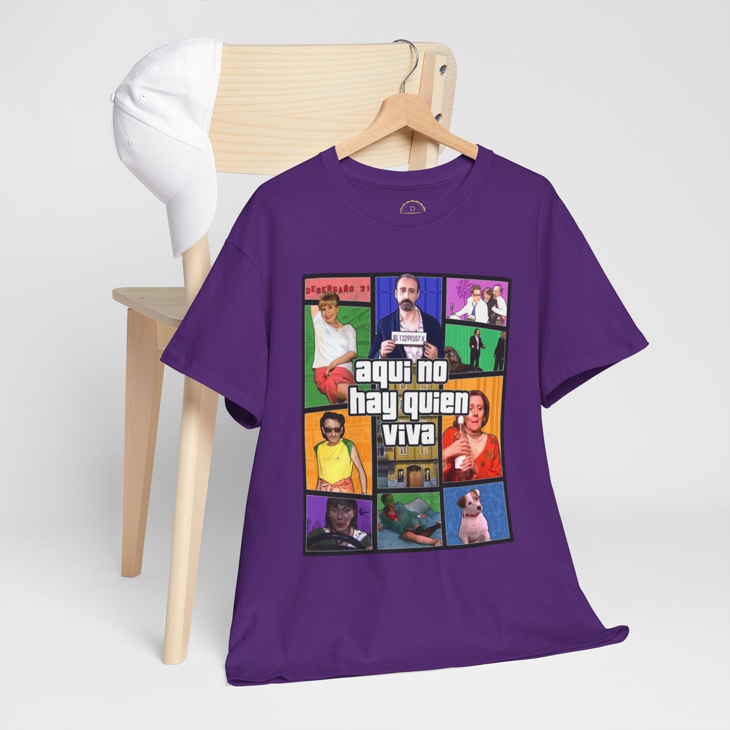 Camiseta Gamer Unisex Aquí no hay quien viva estilo Vintage