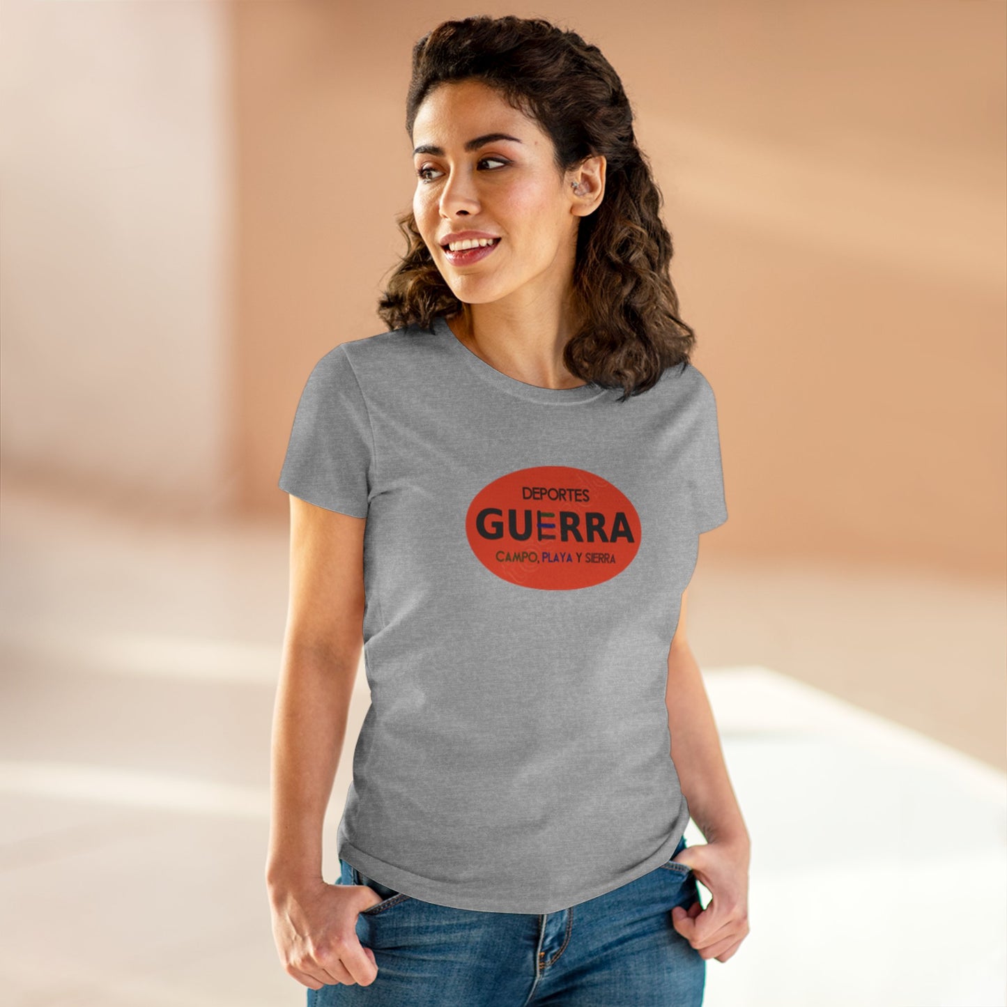 Camiseta para Mujeres de "Deportes Guerra" estilo Vintage