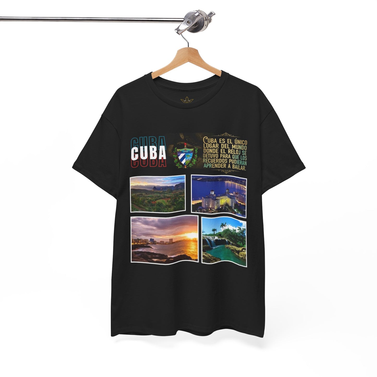 Cuba Vintage Collage Tee — Camiseta unisex estilo Vintage
