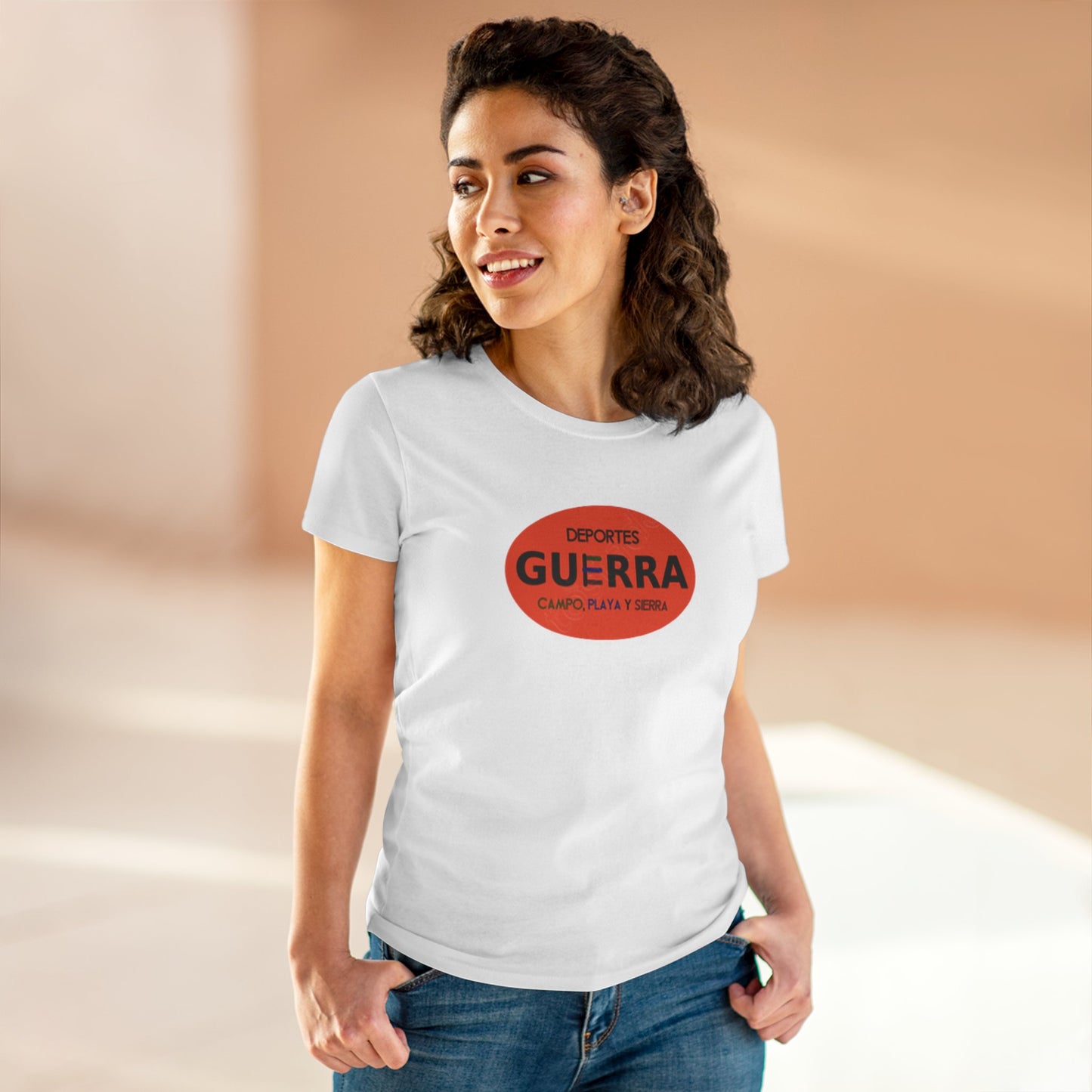 Camiseta para Mujeres de "Deportes Guerra" estilo Vintage
