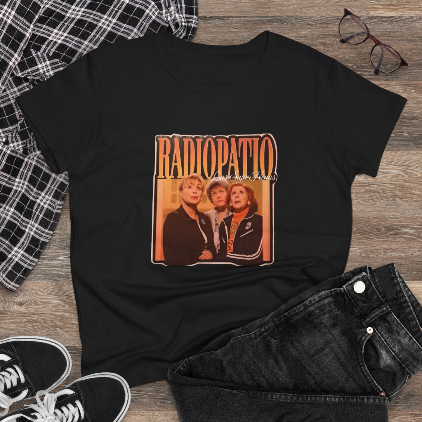 Camiseta estilo Retro de Radio Patio para mujeres, Vintage