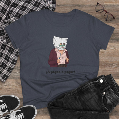 Camiseta Personalizada Doña Fina, ¡A pagar, a pagar! Estilo Vintage