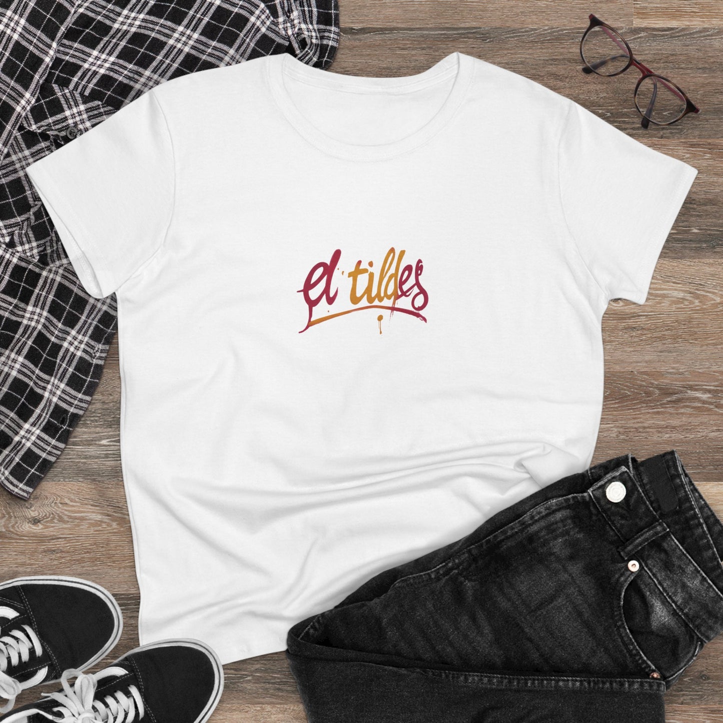 Camiseta elegante para mujer con cita inspiradora "El Tildes" Estilo Vintage