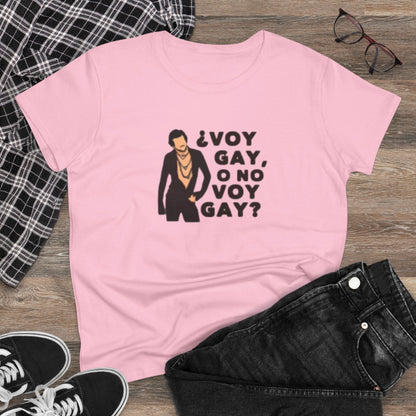 Camiseta personalizada con frase de Carlos "Voy Gay o no Voy Gay"