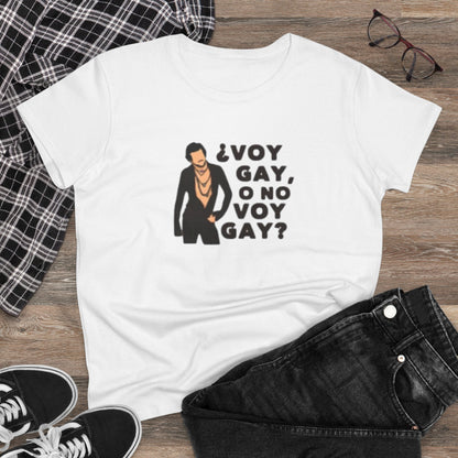 Camiseta personalizada con frase de Carlos "Voy Gay o no Voy Gay"