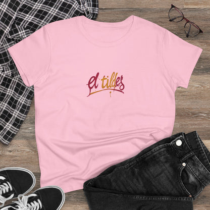 Camiseta elegante para mujer con cita inspiradora "El Tildes" Estilo Vintage